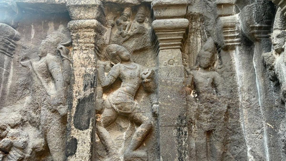 At the Ellora caves.