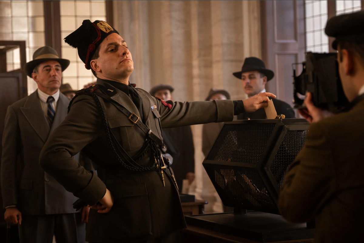 A still from ‘Mussolini: Son of the Century’