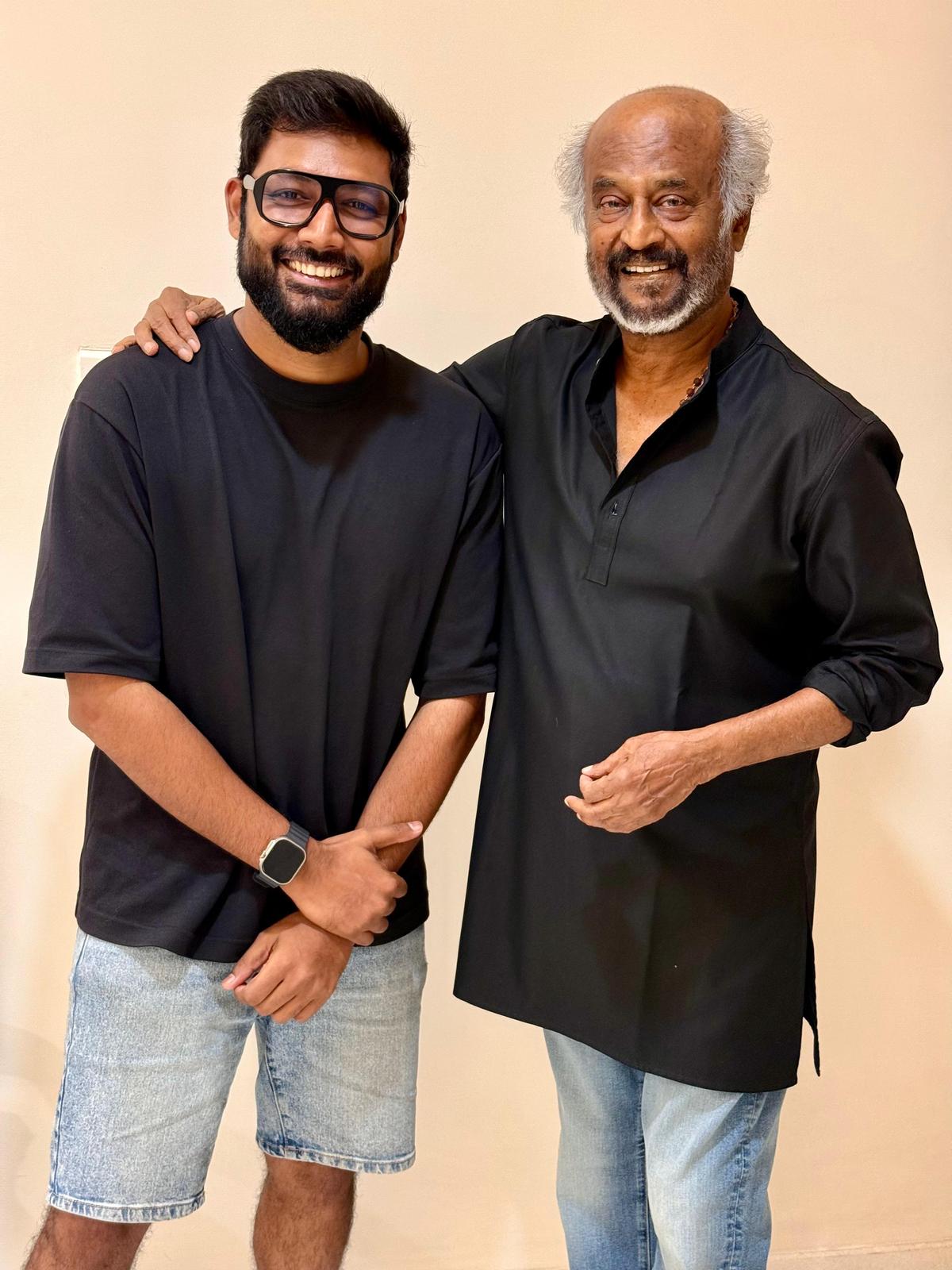 Praveen Raja with Rajinikanth
