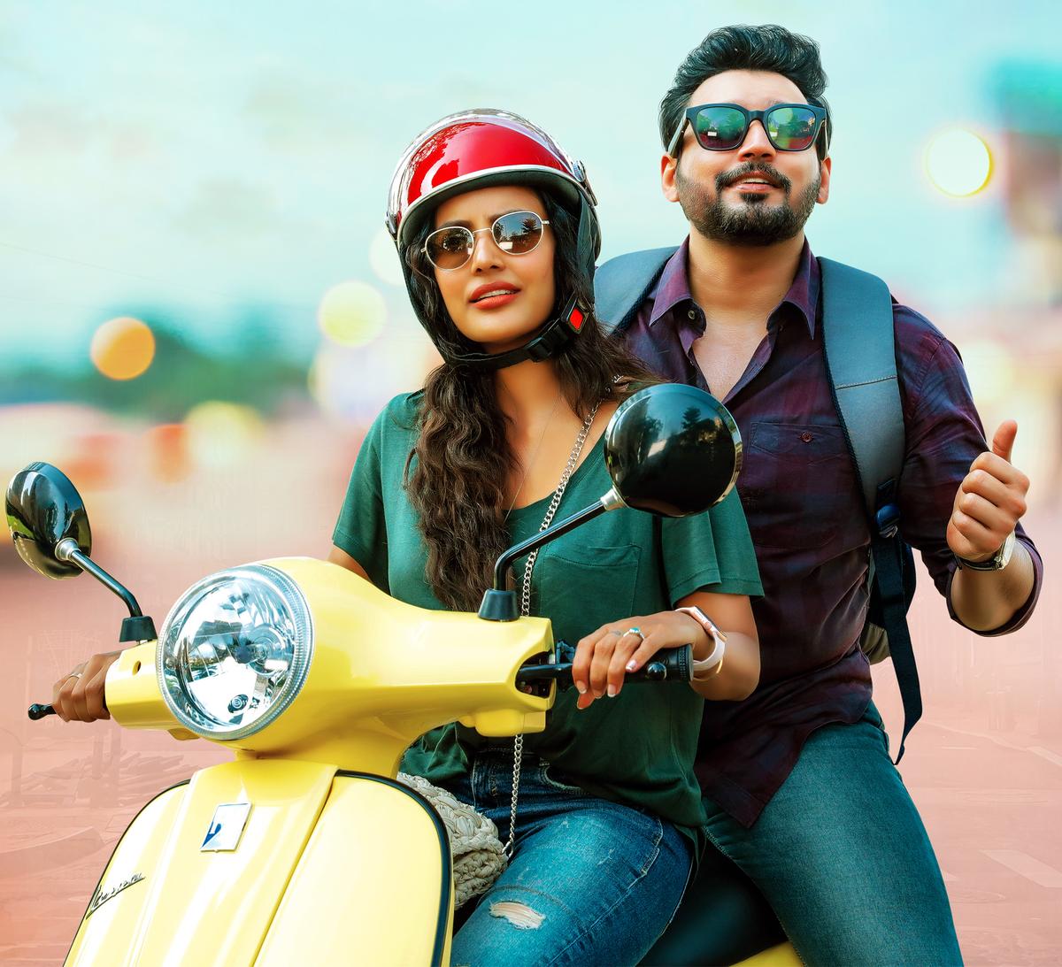 Priya Anand and Prashanth in a still from ‘Andhagan’