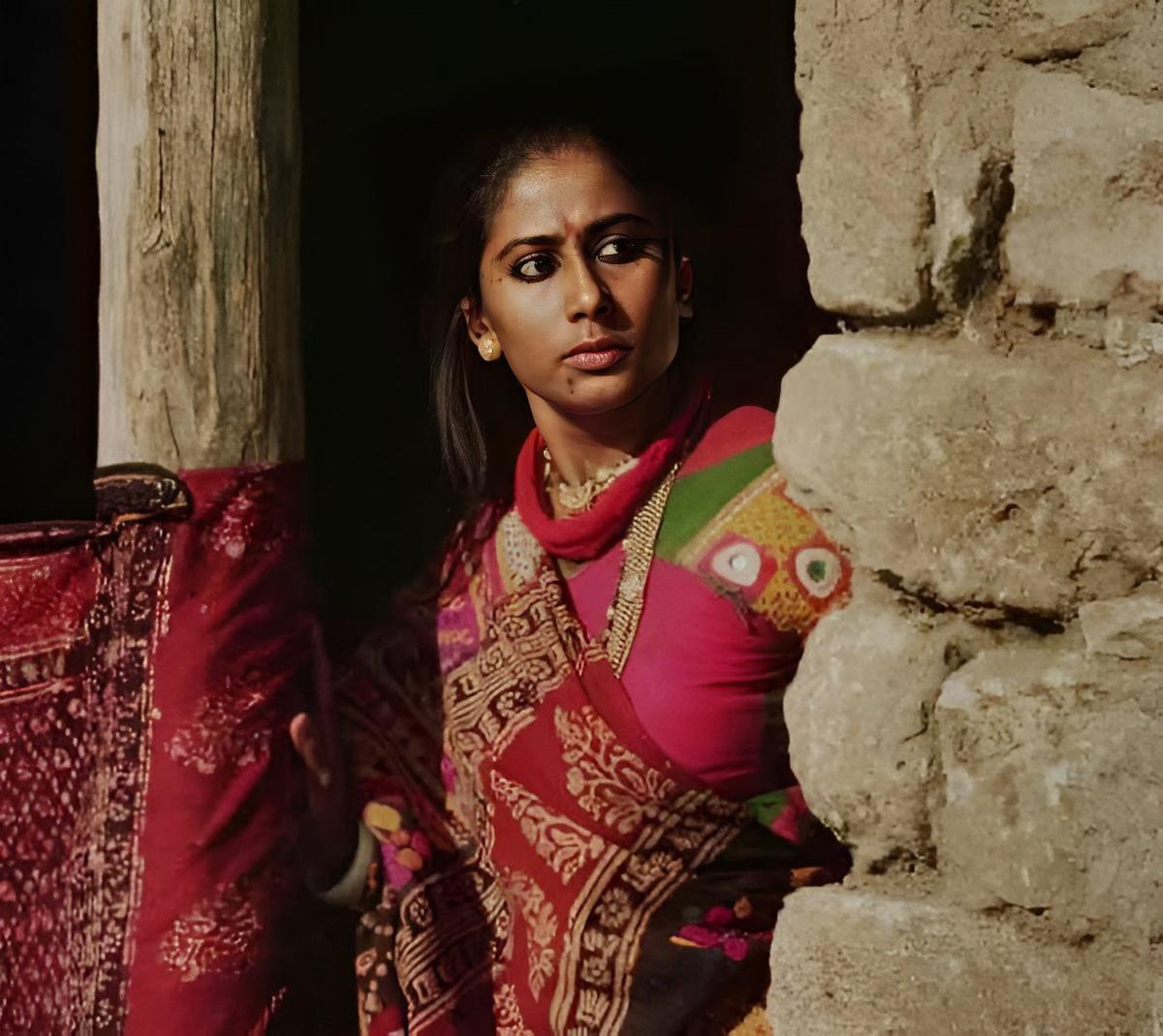 Smita Patil in an image from ‘Manthan’