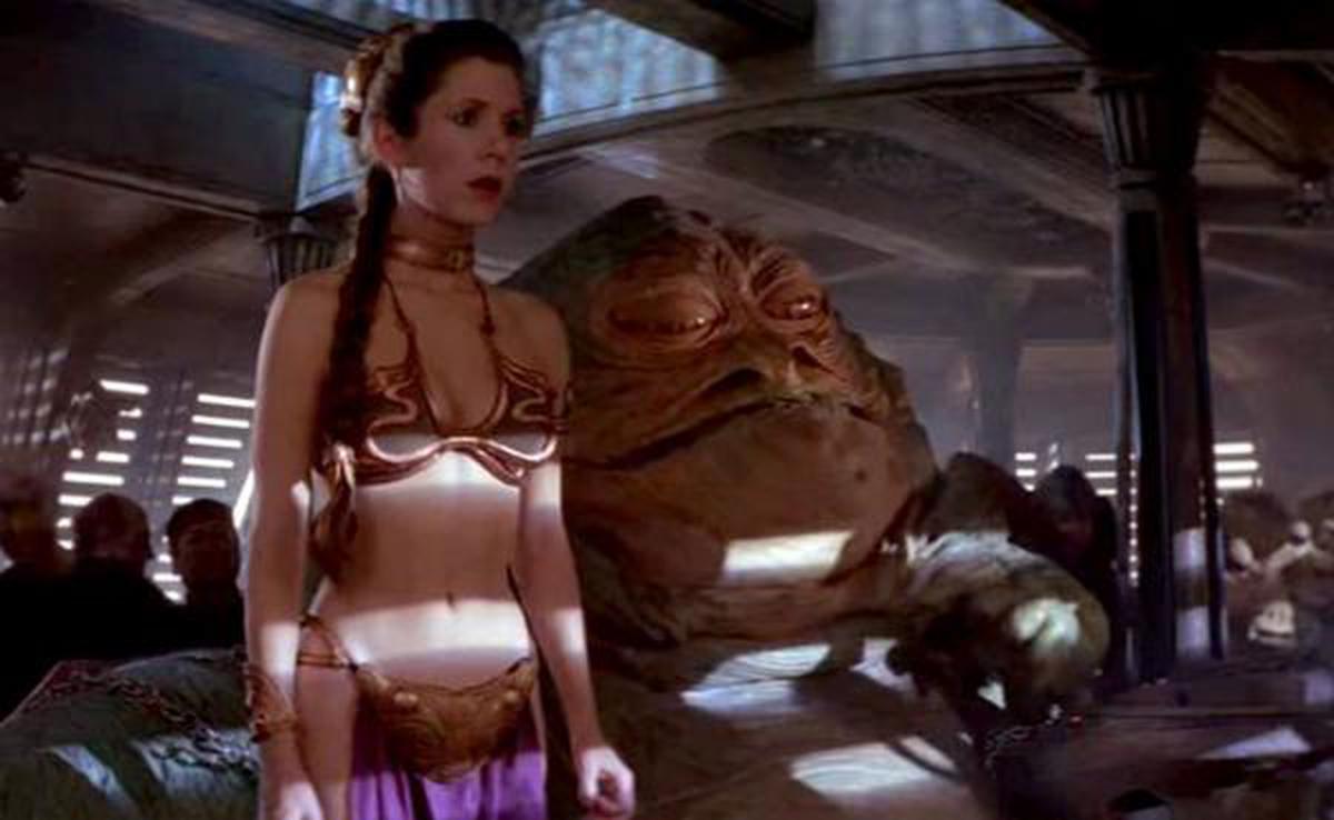 Princess Leia in the golden bikini