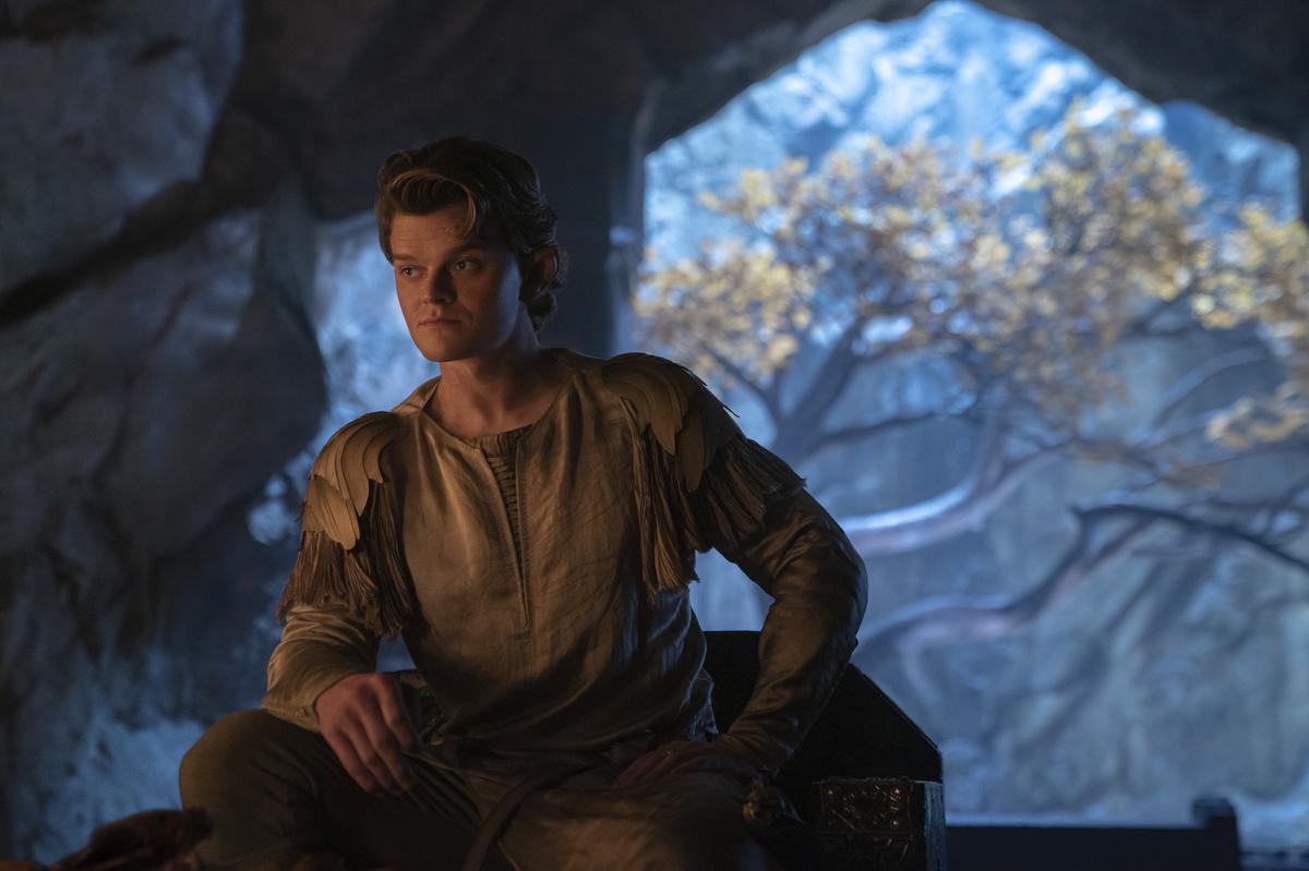 Robert Aramayo as Elrond in the series