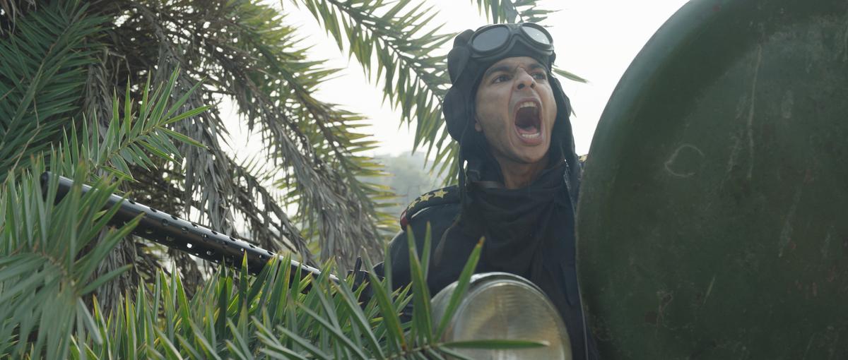 Ishaan Khattar in a still from Pippa (2023).