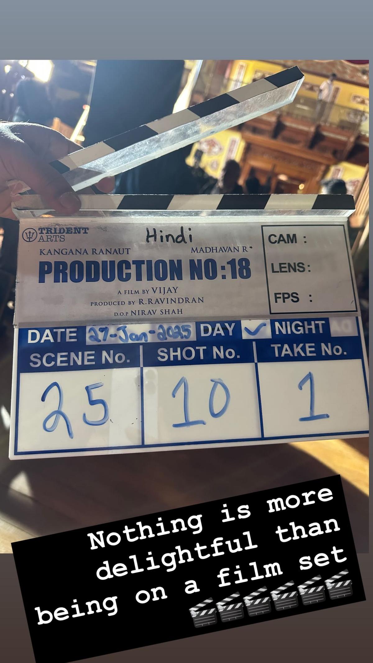 A screengrab of Kangana Ranaut’s Instagram Stories