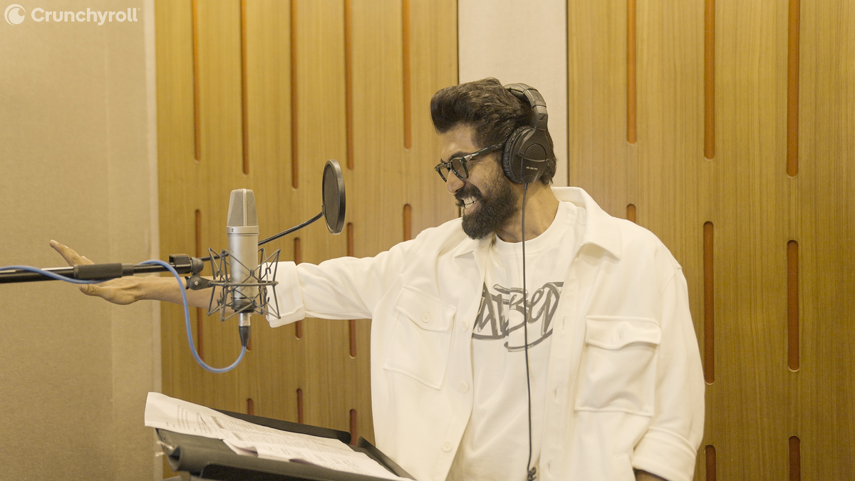 Rana Daggubati in the dubbing studio for ‘Solo Leveling ReAwakening’