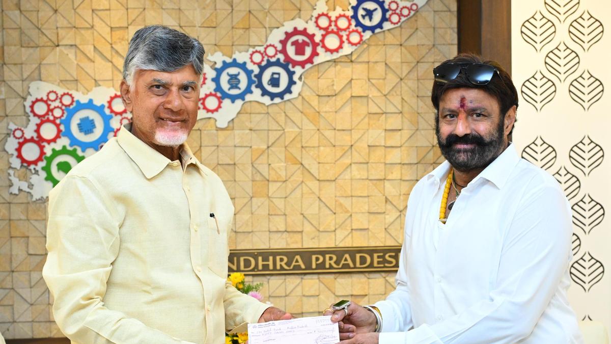 Nandamuri Balakrishna donates Rs 1 crore to CMRF of flood-hit Telangana and Andhra Pradesh