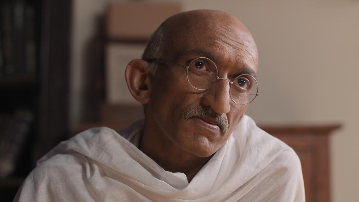 Chirag Vohra as Mahatma Gandhi in a still from ‘Freedom at Midnight’