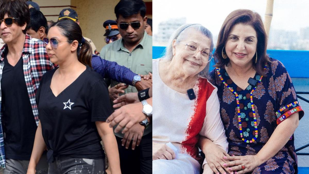 Shah Rukh Khan, Gauri Khan pay visit to Farah Khan after her mother Menaka Irani passes away