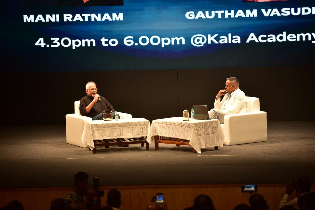 Gautham Menon and Mani Ratnam at the event.