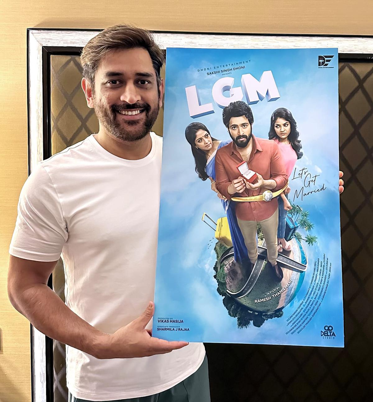 MS Dhoni appreciates the first look of 'LGM'; meets his first productional  venture's director - The Hindu