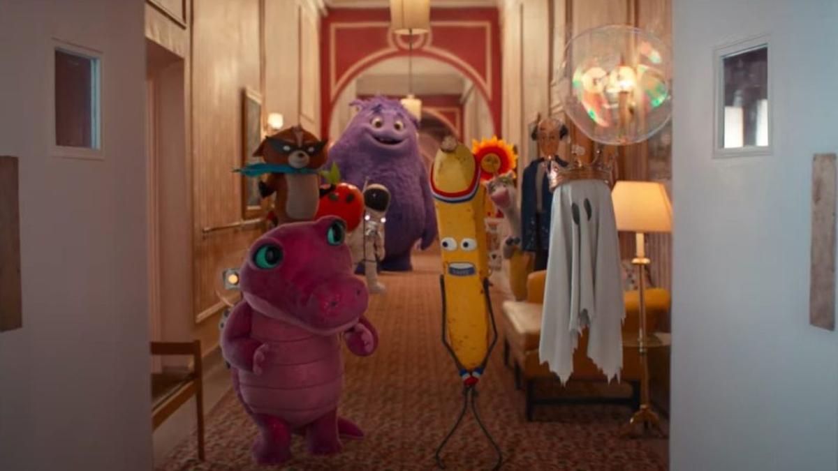 The cast of imaginary friends (“IFs”) in a still from ‘IF’