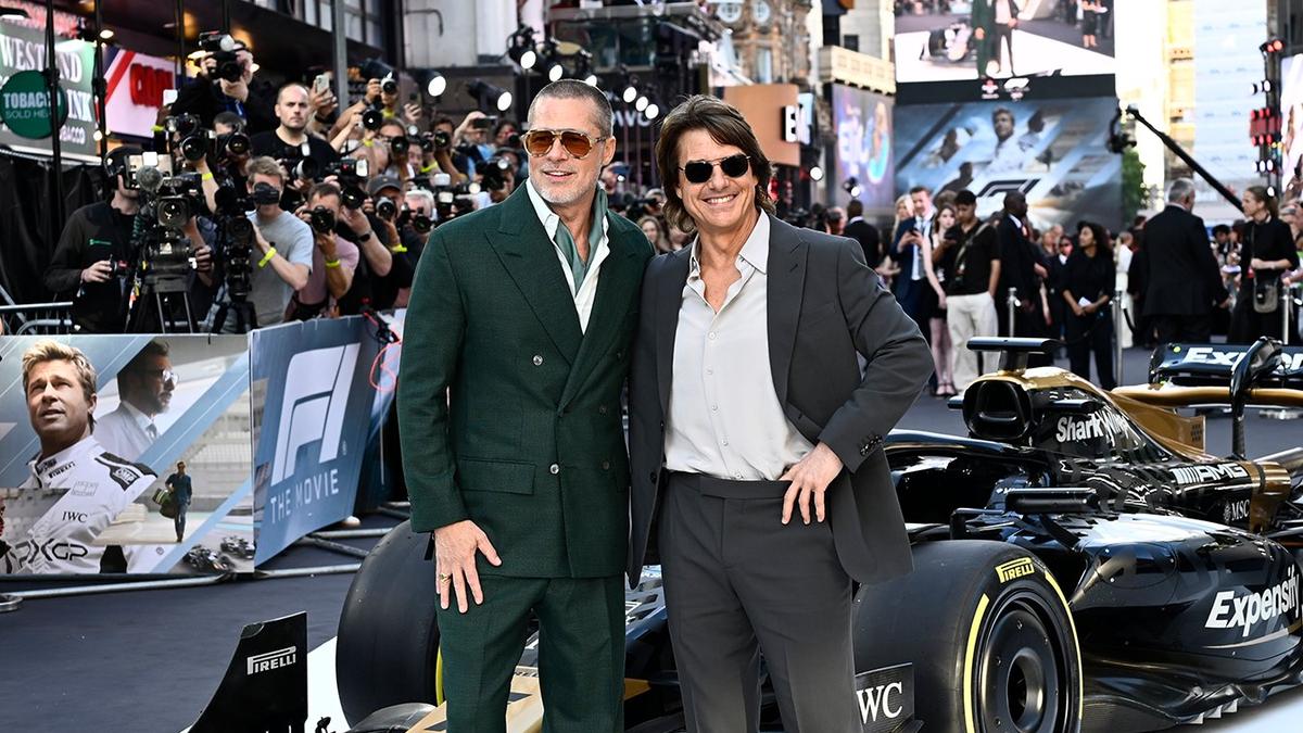 Brad Pitt and Tom Cruise reunite after 24 years at ‘F1’ premiere in London