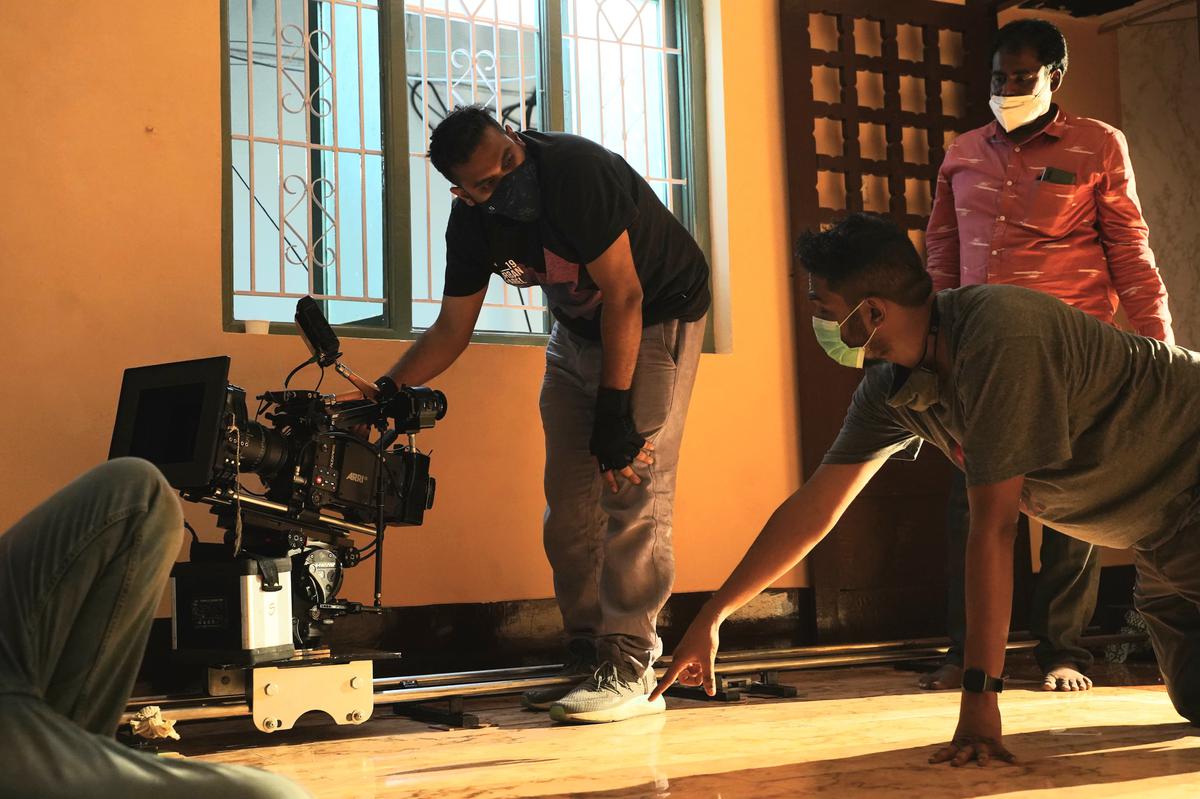 Advaitha Gurumurthy on the sets of the film