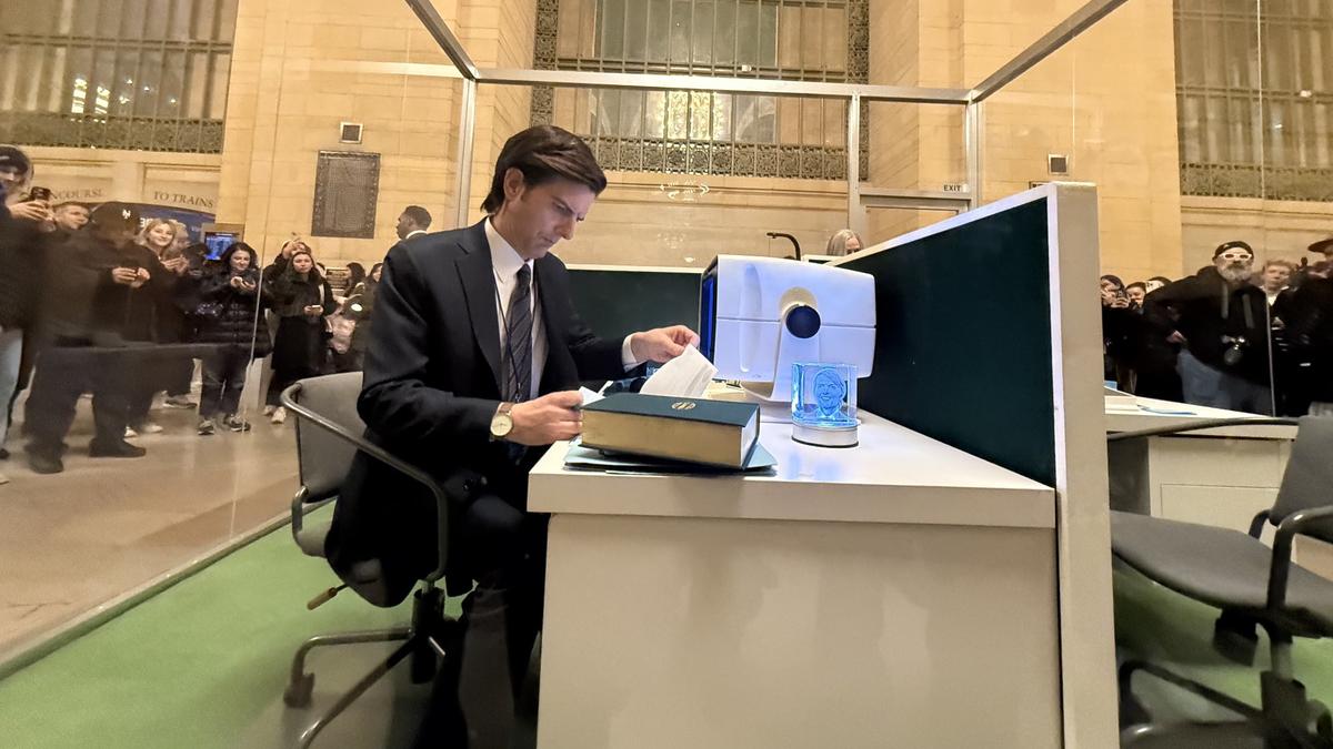 ‘Severance’ cast brings Lumon offices to life at Grand Central Station