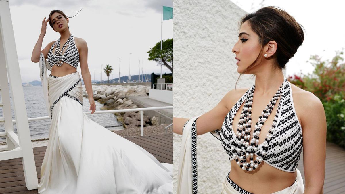Cannes 2023: Sara Ali Khan revives retro vibes with fusion drape on Day 2