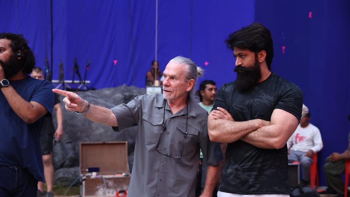 Guy Norris with Yash on the sets of ‘Ramayana’ Guy Norris with Yash on the sets of ‘Ramayana’