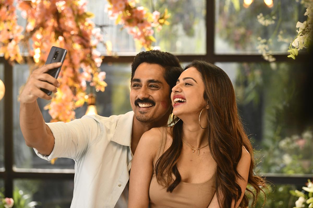 Siddharth and Rakul Preet Singh in a still from ‘Indian 2’