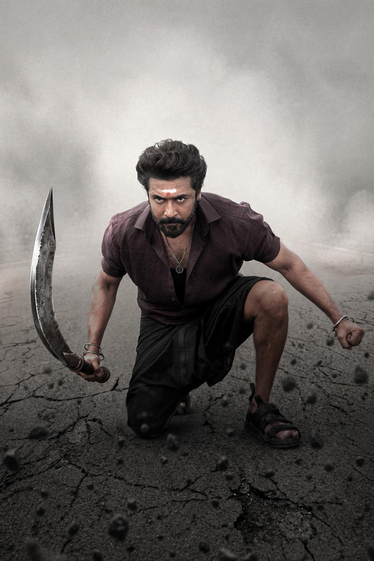 Suriya in a still from ‘Karuppu’