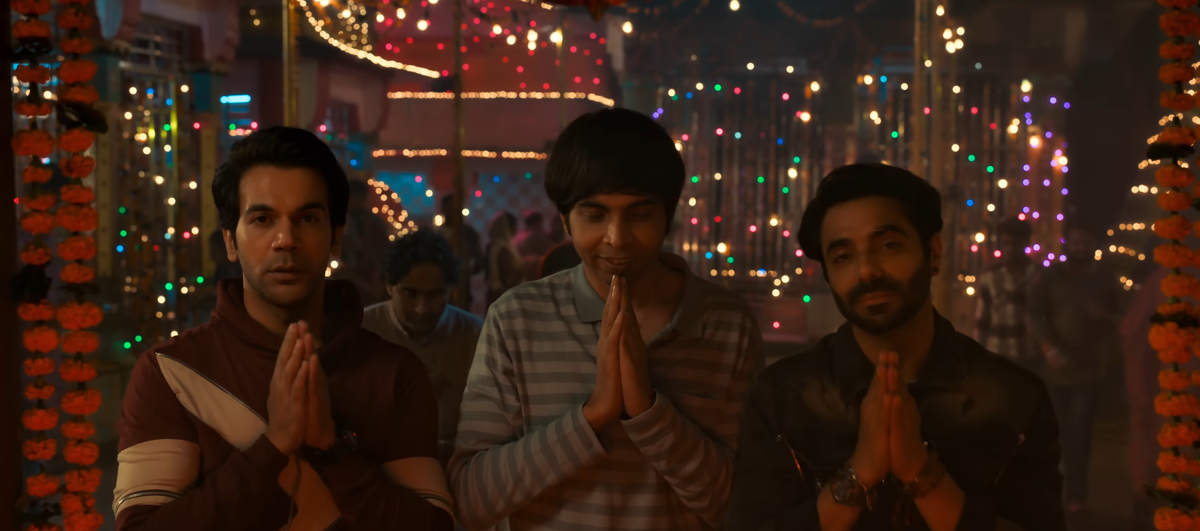 Rajkummar Rao, Abhishek Banerjee and Aparshakti Khurana in Stree 2