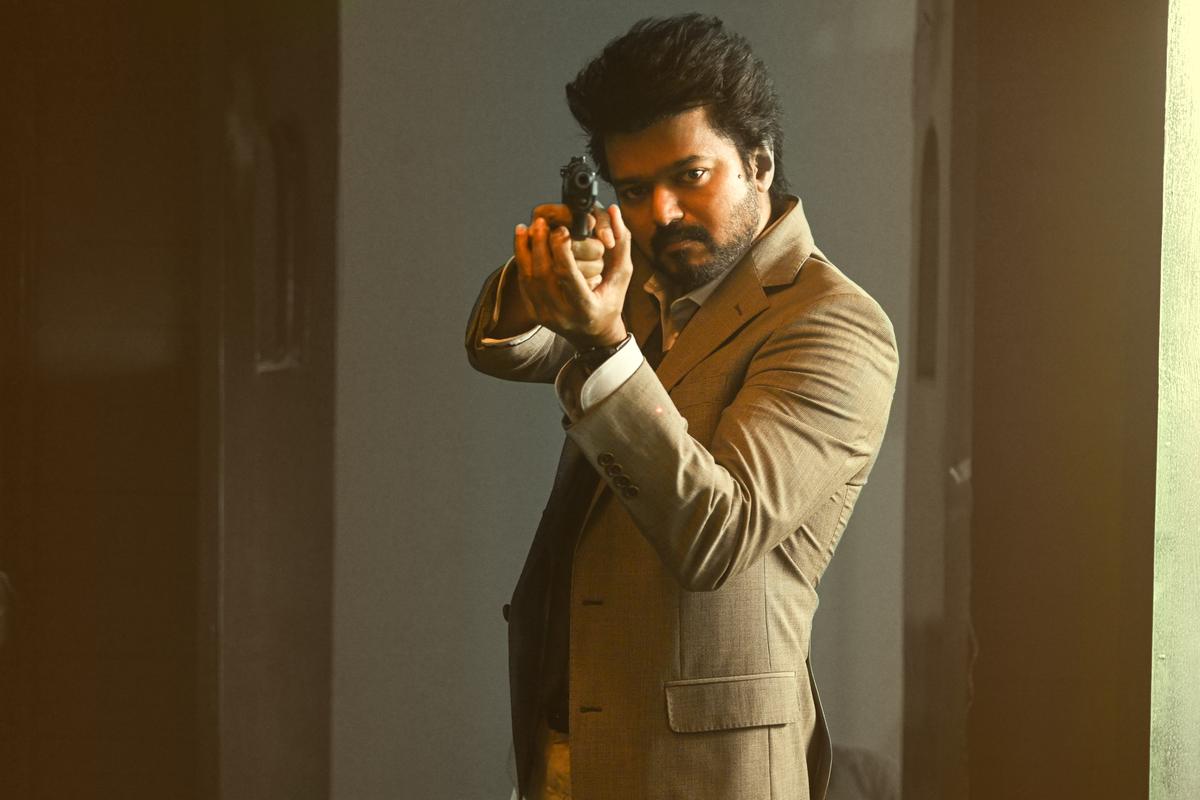 Vijay in a still from ‘The Greatest of All Time’ (GOAT)