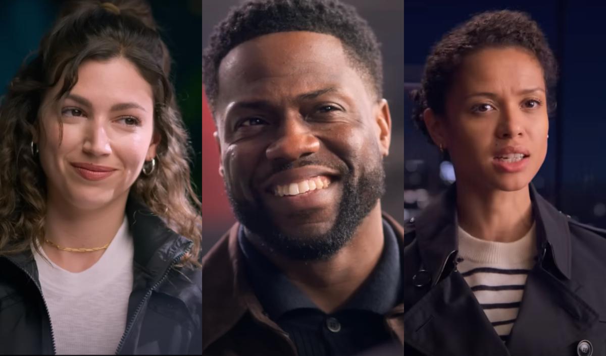 Úrsula Corberó, Kevin Hart and Gugu Mbatha-Raw in stills from ‘Lift’