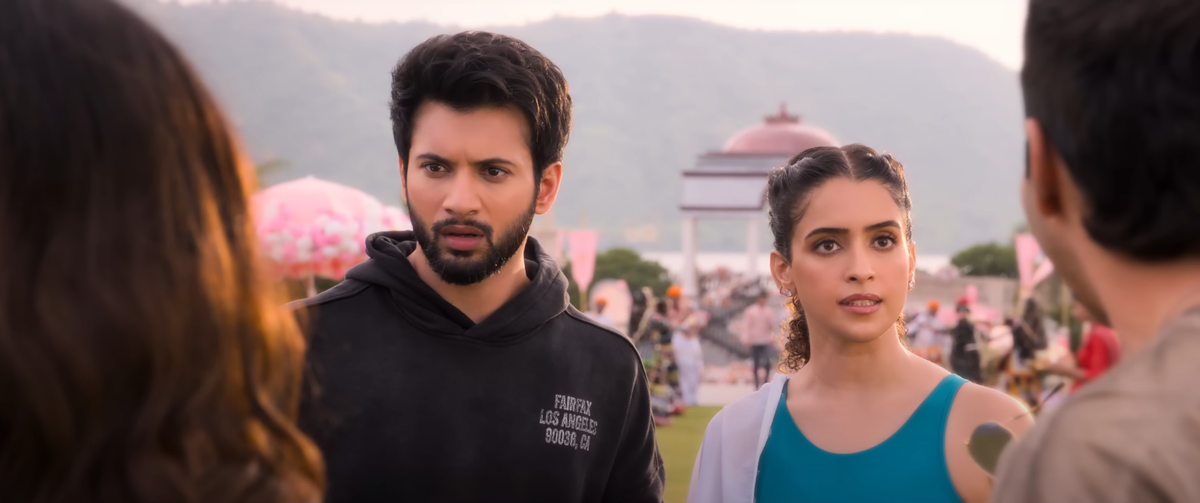 Rohit Saraf and Sanya Malhotra in a still from ‘Sunny Sanskari Ki Tulsi Kumari’