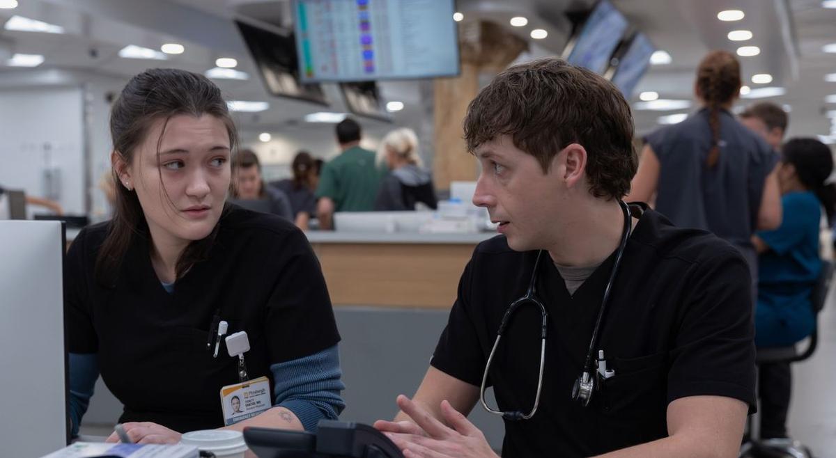Uma foto da 2ª temporada de 'The Pitt'