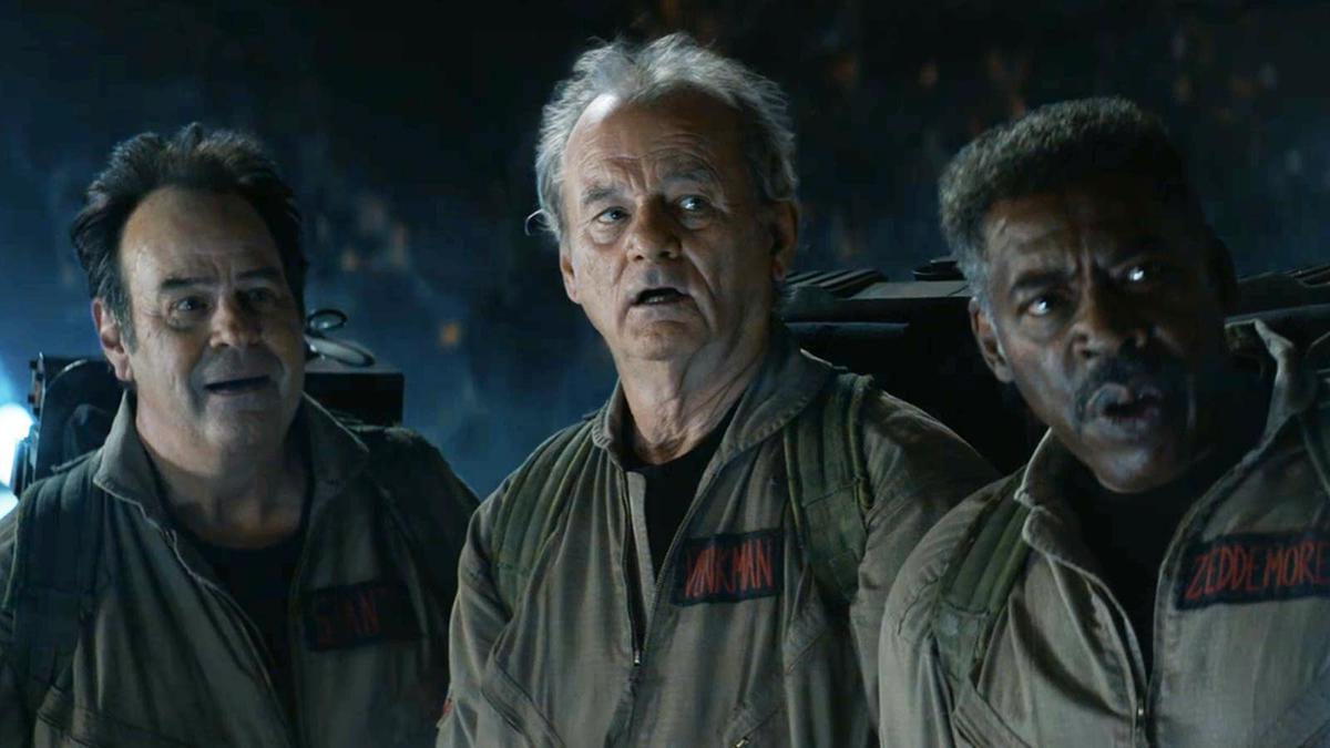 Dan Aykroyd, Bill Murray and Ernie Hudson in ‘Ghostbusters: Afterlife’