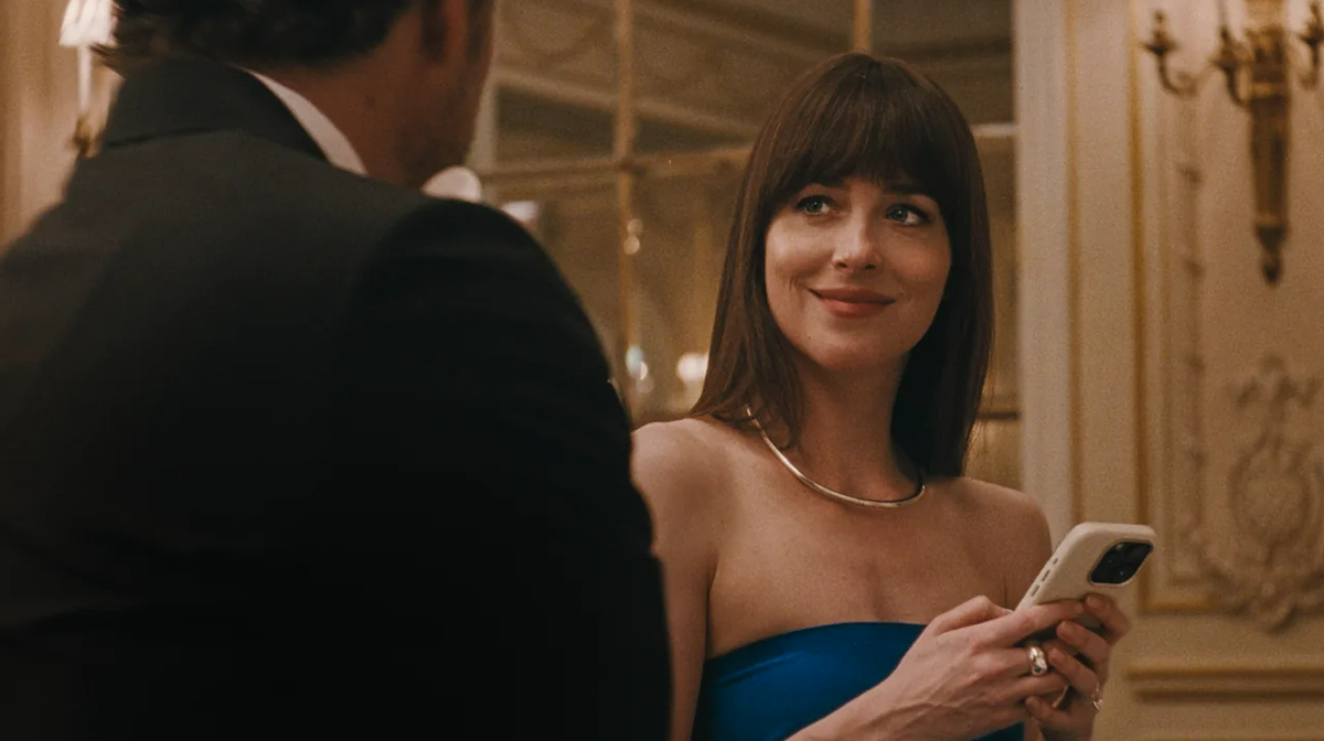 Dakota Johnson in a still from ‘Materialists’ Dakota Johnson in a still from ‘Materialists’