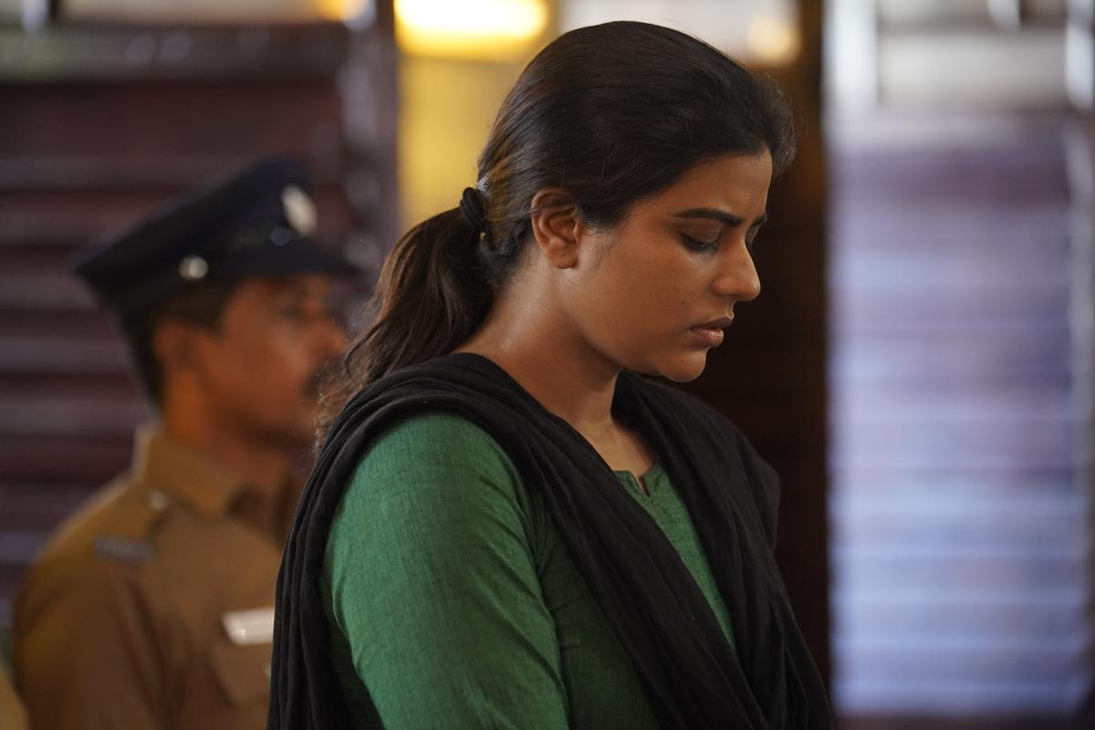 Aishwarya Rajesh in a still from ‘Suzhal’ season 2