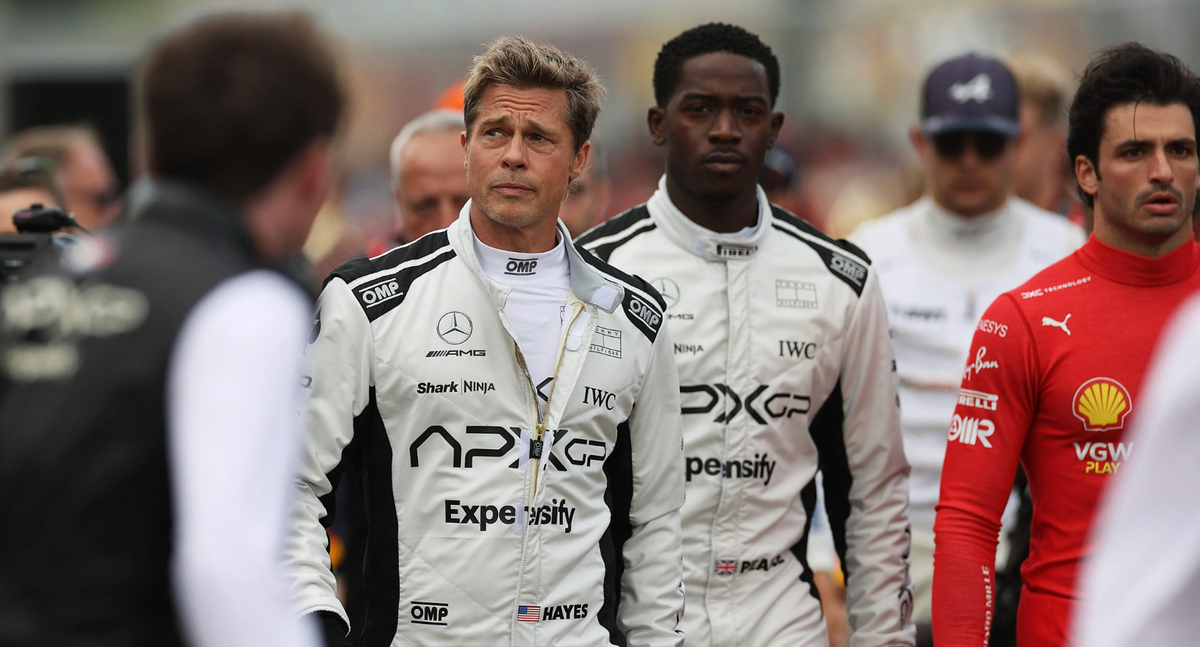 Brad Pitt and Damson Idris in a still from ‘F1’ Brad Pitt and Damson Idris in a still from ‘F1’