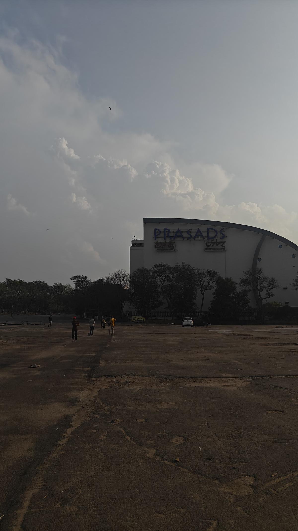 The view from outside Prasads Multiplex in Hyderabad