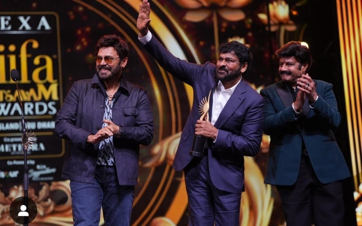 Telugu stars Venkatesh, Chiranjeevi and Nandamuri Balakrishna.