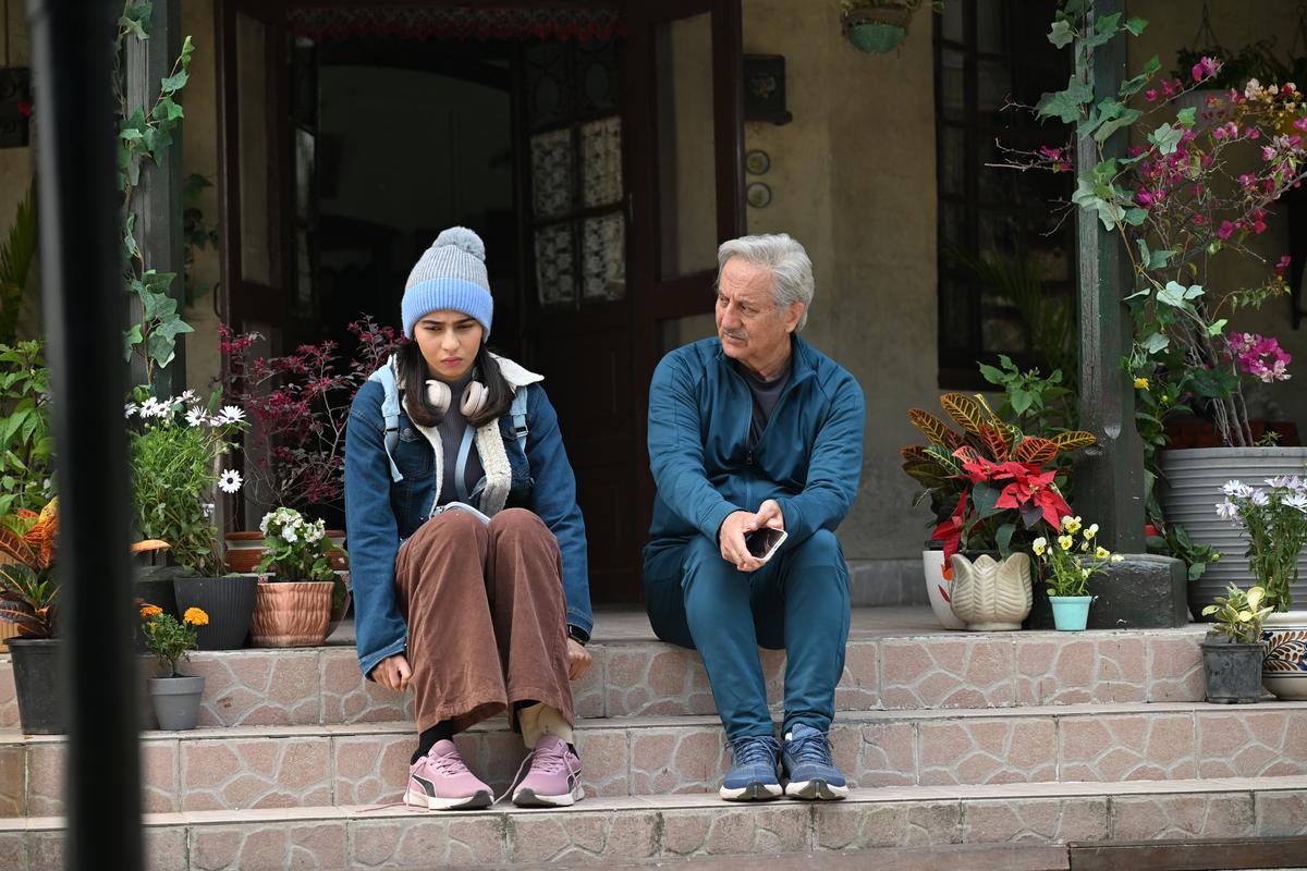 Shubhangi Dutt and Anupam Kher in a still from ‘Tanvi The Great’