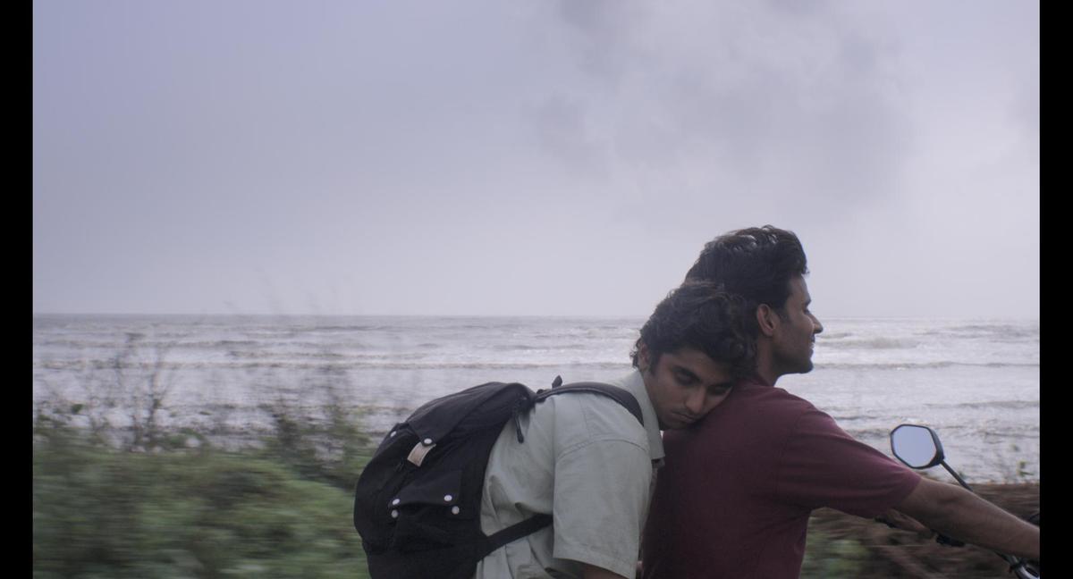 A still from the film; shot in a day around the Harnai beach near Pune.