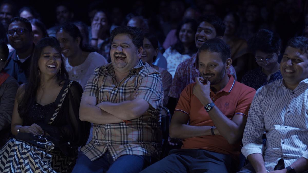 A section of the audience at Dr Pal’s comedy show