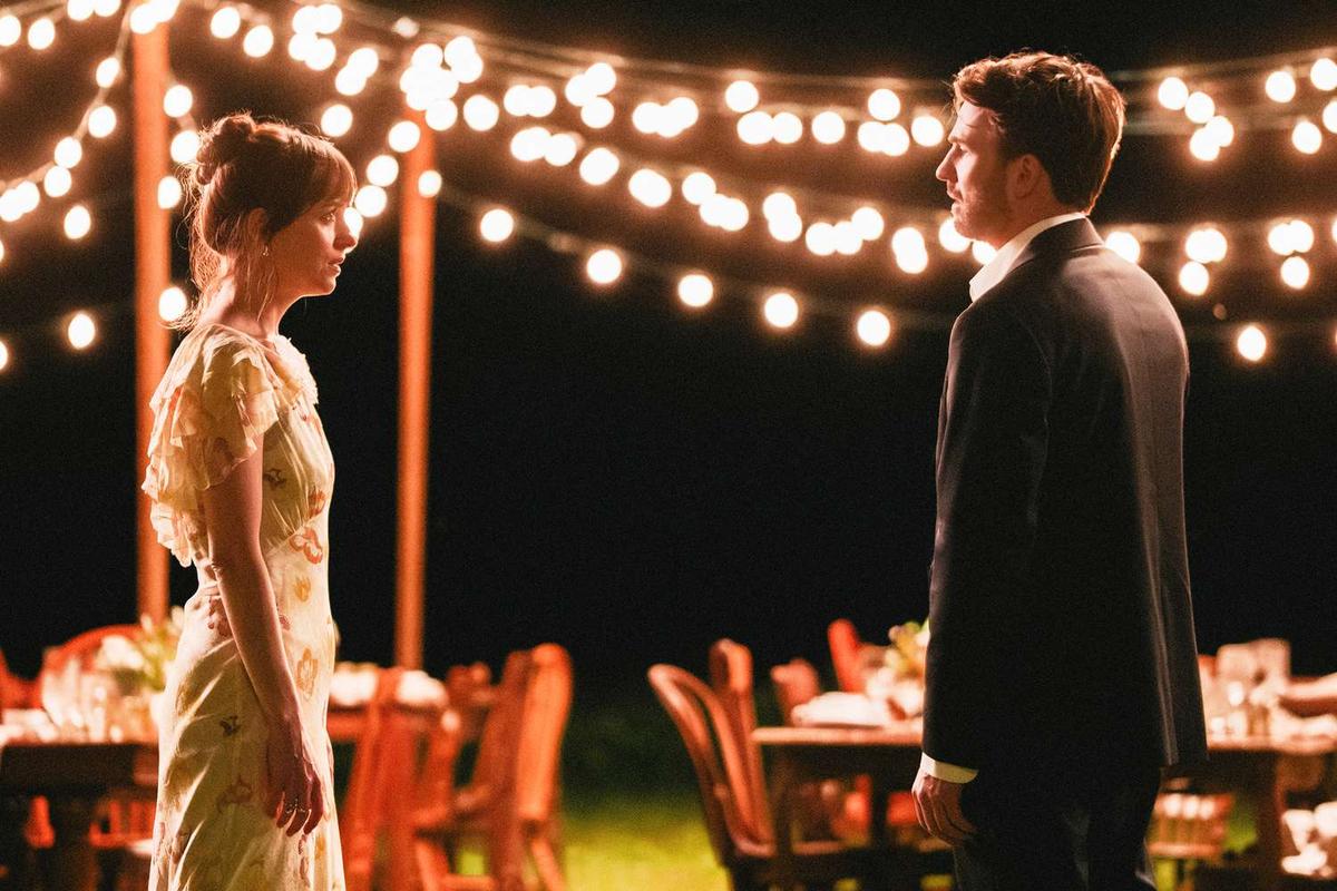Dakota Johnson and Chris Evans in a still from ‘Materialists’ Dakota Johnson and Chris Evans in a still from ‘Materialists’