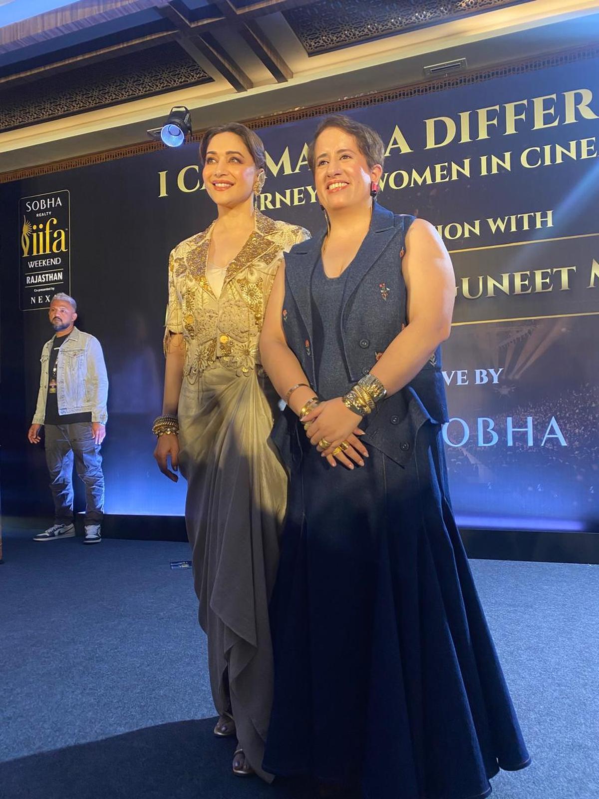 Madhuri Dixit and Guniet Monga