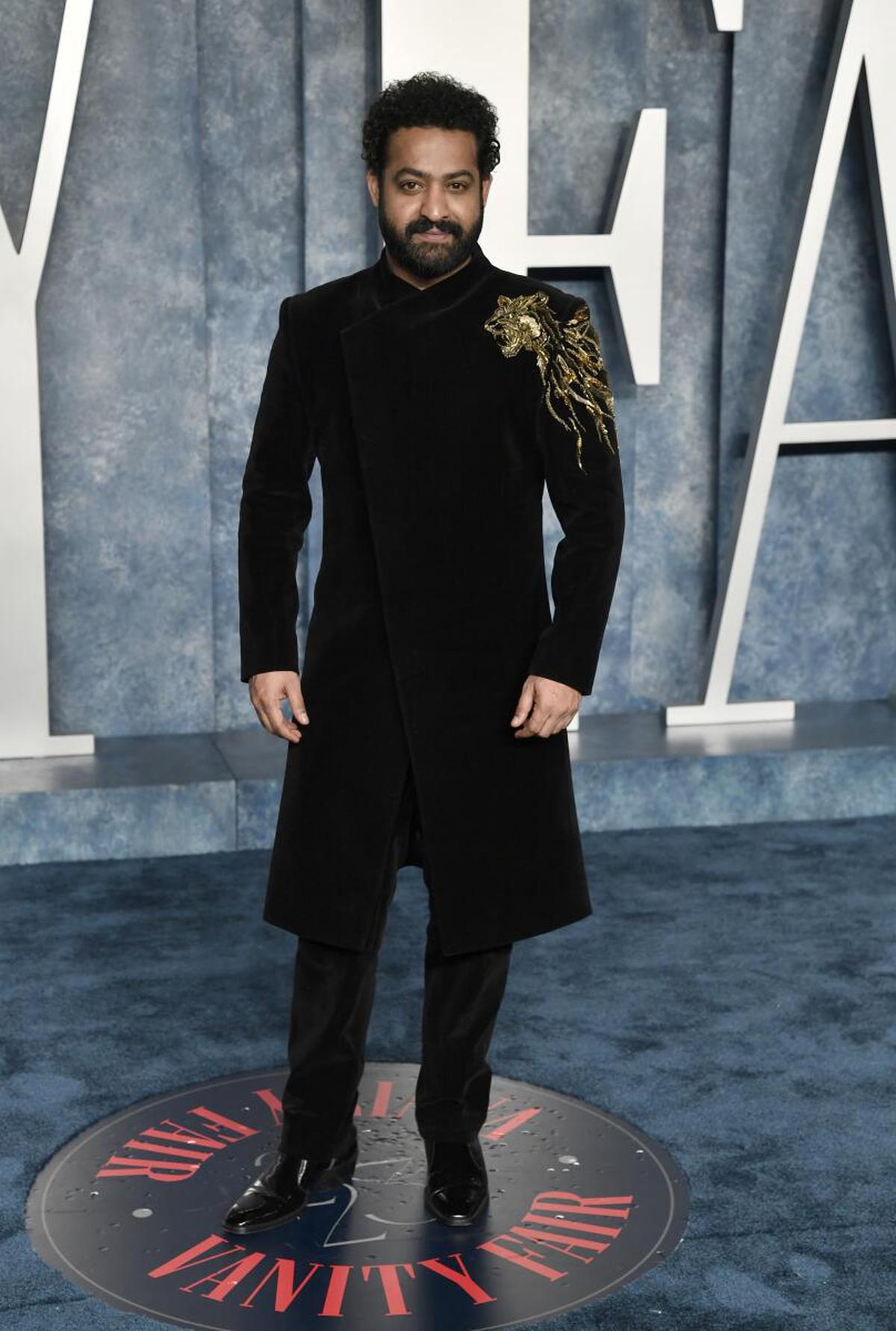 Jr. NTR at the Vanity Fair Oscar Party, at the Wallis Annenberg Center for the Performing Arts in Beverly Hills