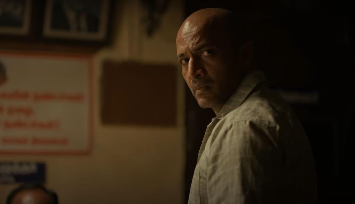 Actor Kishore in a still from ‘Parachute’