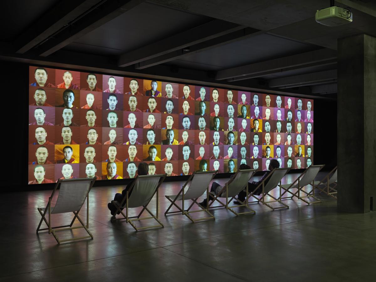 Waterfall by Marina Abramovic, a three-channel video projection, KMB 2025-26.