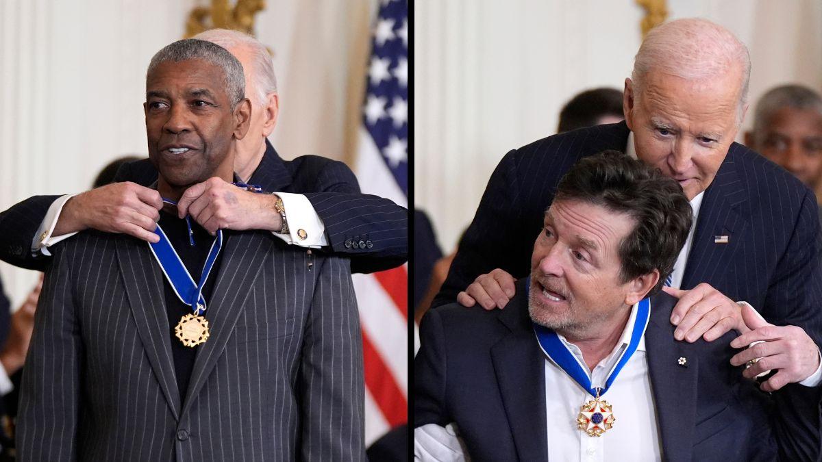 Hollywood stars Denzel Washington, Michael J. Fox among President Biden’s final Medal of Freedom honorees