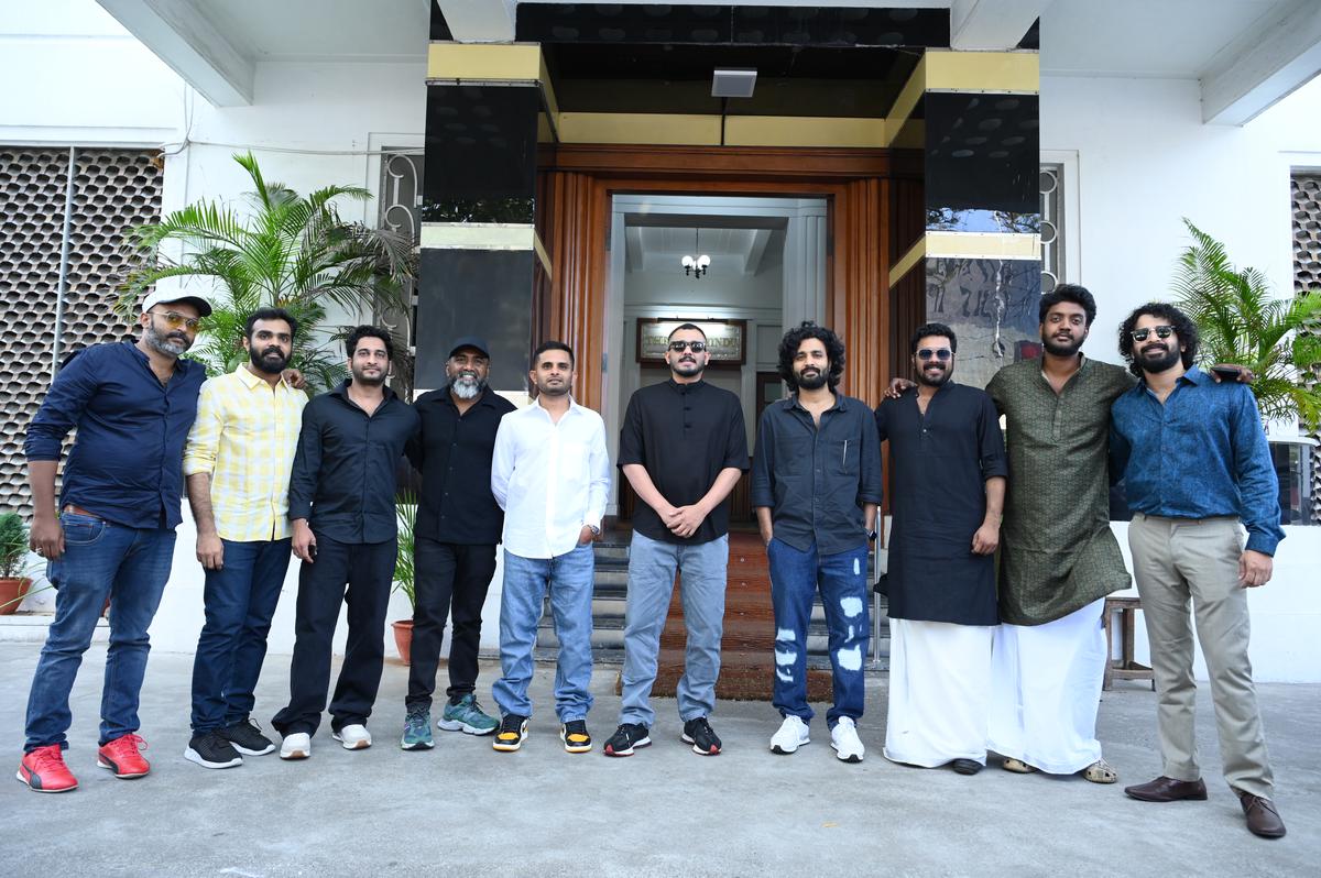 The team of Malayalam film ‘Manjummel Boys’ at The Hindu office, Chennai