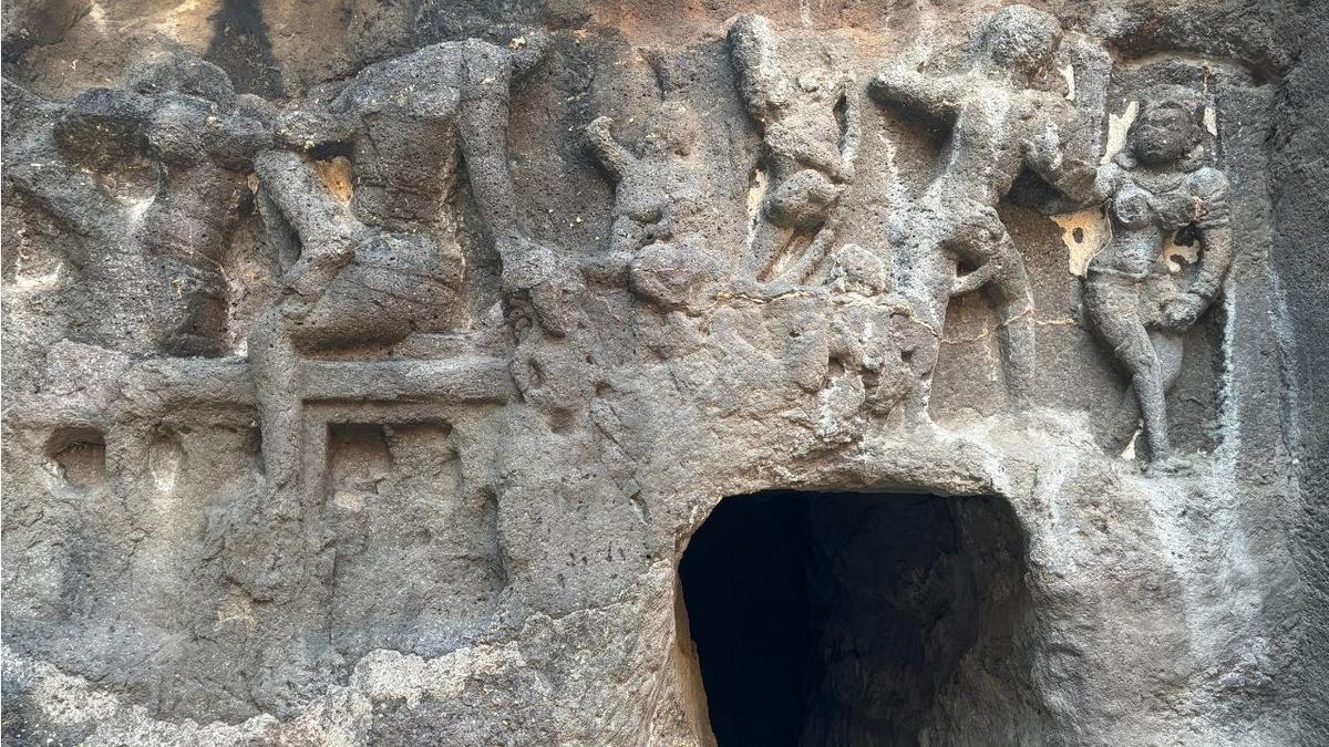 At the Ellora caves.