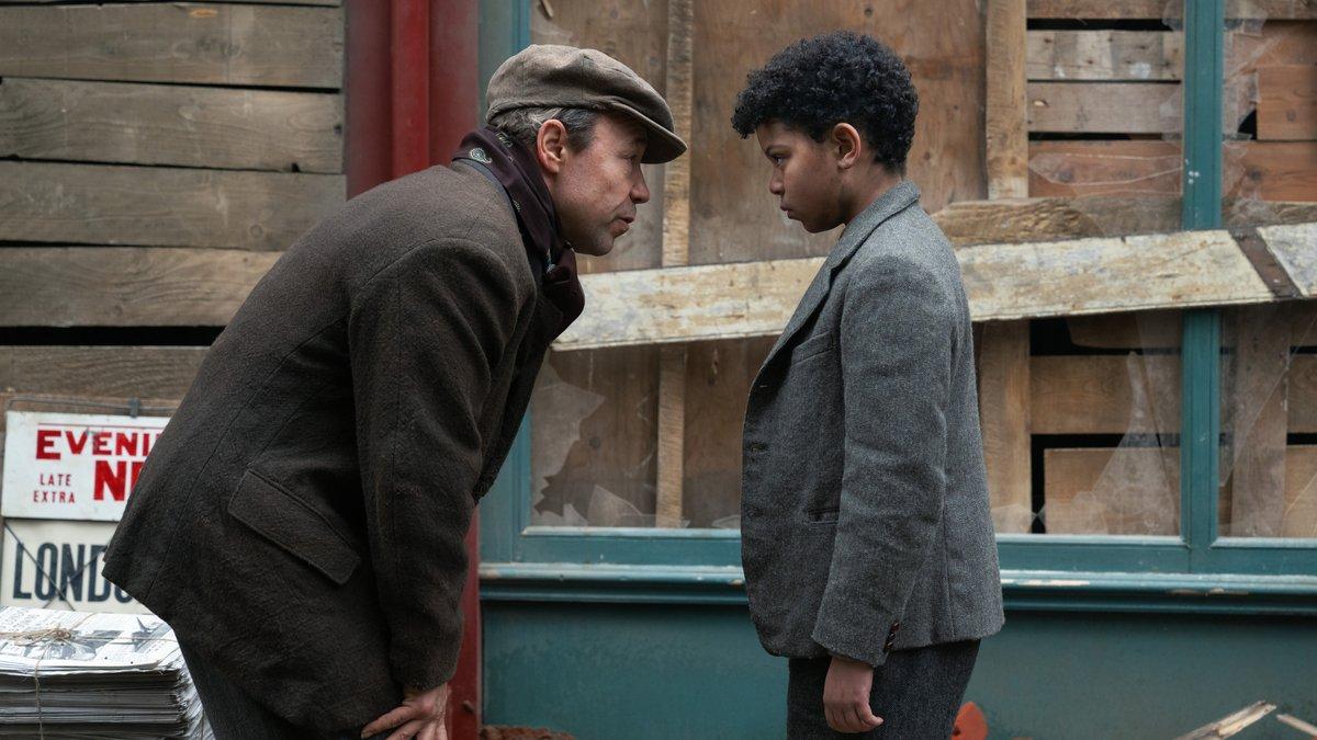 Stephen Graham and  and Elliot Heffernan in a still from ‘Blitz’