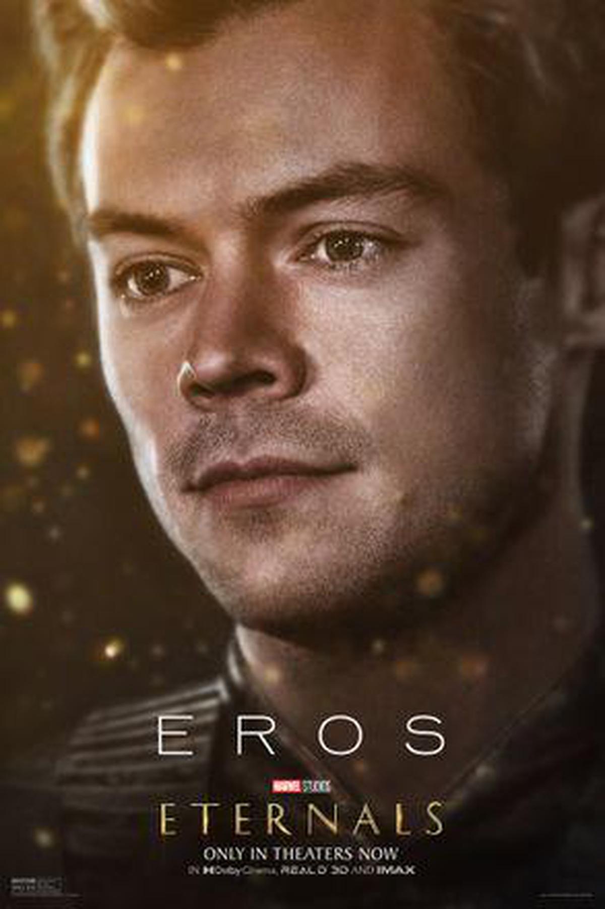 Marvel Studios releases official poster of Harry Styles as Eros, an ...