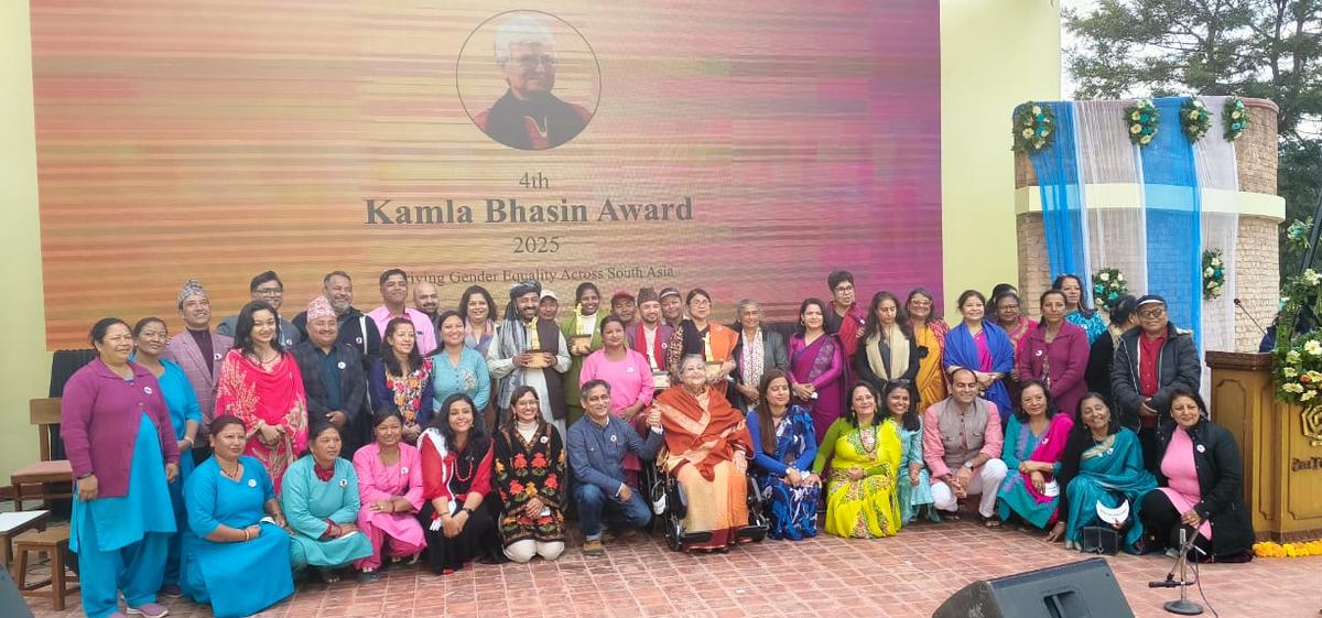 Snapshots from the Kamla Bhasin Award 2025 event at Nepal