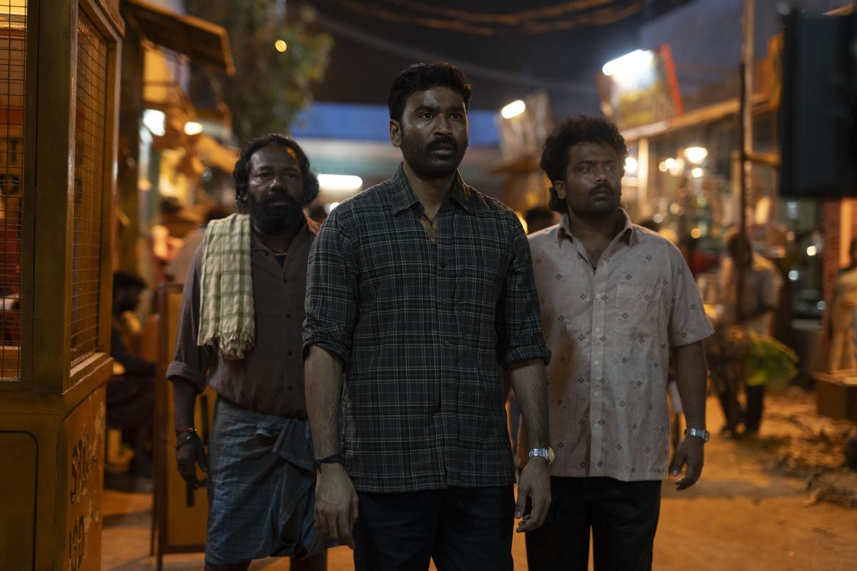 Dhanush with Karunas and Prithvi in ‘Kara’
