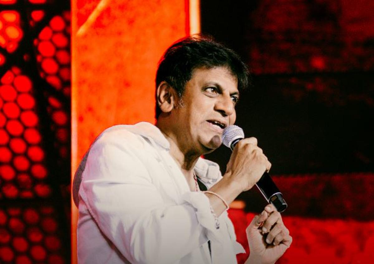 Shivrajkumar at the audio launch of 'Thug Life'